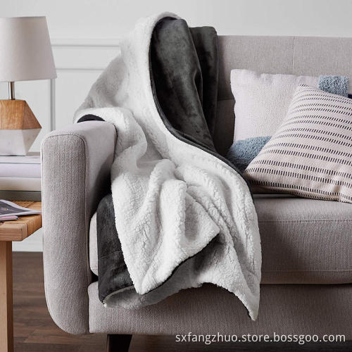 sherpa pet dog blanket car lap microfiber blanket